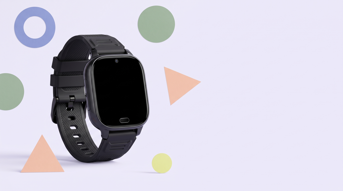 Montre ARKO Kids A2 sur fond lavande